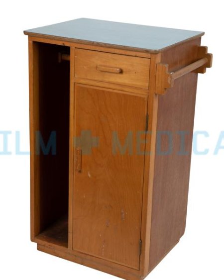 Hospital Bedside Cabinet in Pine